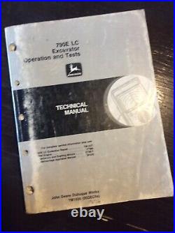 John Deere 790E-LC Excavator Operation Test Shop Service Repair Manual Book