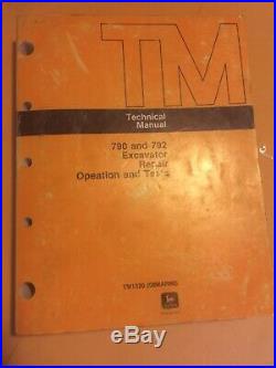 John Deere 790 792 Excavator Operation & Test Shop Service Repair Manual TM1320