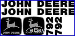 John Deere 792 Excavator Decal Set JD Decals