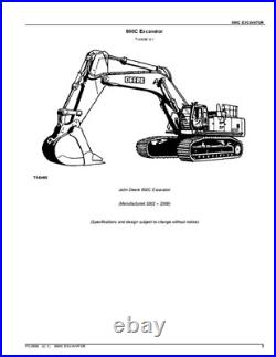 John Deere 800c Excavator Parts Catalog Manual