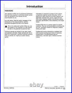 John Deere 992dlc Excavator Operation Test Service Manual