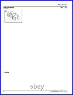 John Deere E230 E230lc Excavator Parts Catalog Manual