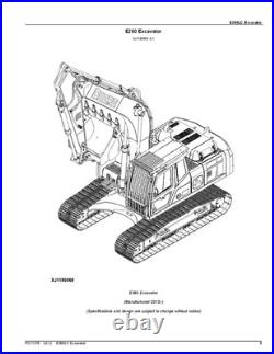 John Deere E260lc Excavator Parts Catalog Manual