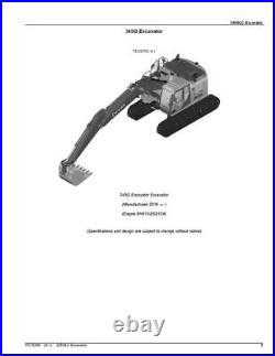 John Deere Excavator 345 Glc 345glc Parts Catalog Manual