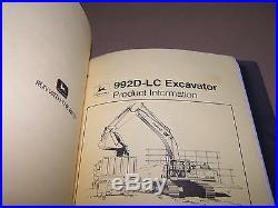 John Deere Excavator & Dozers Product Information (see Pics)