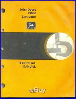 John Deere JD890 890 Excavator Technical Shop Repair Service Manual