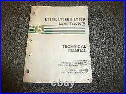 John Deere LT166 Lawn Tractor Technical Repair Service Shop Manual TM1695