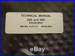 John Deere Technical Manual/Parts Catalog 35D and 50D Excavators July 2013