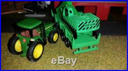 John Deere Tractor withBoley Excavator and Float Trailer. H. O. 1/87 Scale. Mint