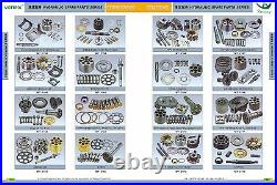 K5v200dph pump parts, cylinder block, valve plate L, set plate, shoe plate, piston