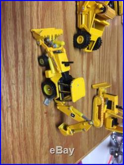 Lot Of Ertl Construction Tractor Backhoe Bulldozer Excavator John Deere Cat