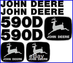 New John Deere 590D Excavator Decal Set JD Decals