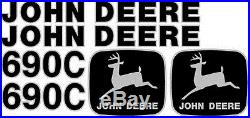 New John Deere 690C Excavator Decal Set JD Decals