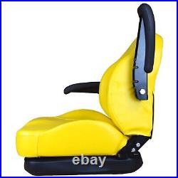 Trac Seats ProRide Yellow Suspension Seat for John Deere Zero Turn Mowers & More