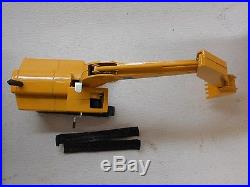Vintage Ertl John Deere Die Cast Yellow Construction Toy Excavator