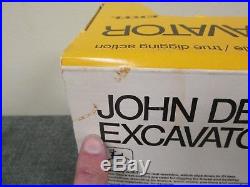 Vtg Ertl JOHN DEERE Excavator 1/25 Black & Yellow Box #505 NOS New in Box